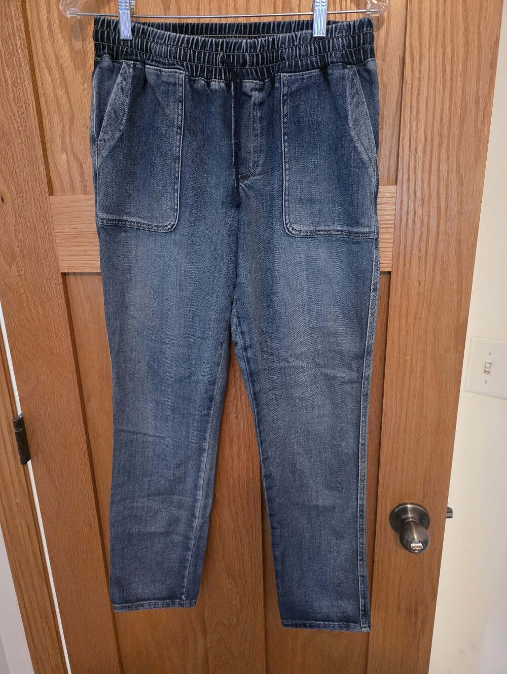 Maurices M Jeans Soft Knit High Rise Pull-on Denim Joggera